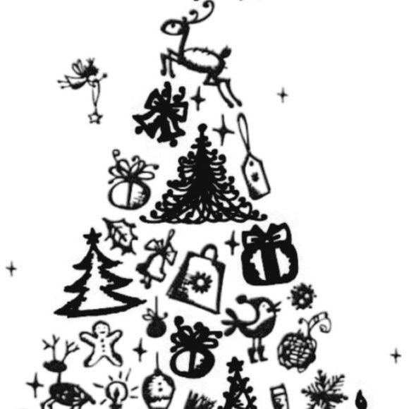 Couture Creations 5x7 FAVORITES Christmas Tree Embossing Folder - Picture 5 of 7